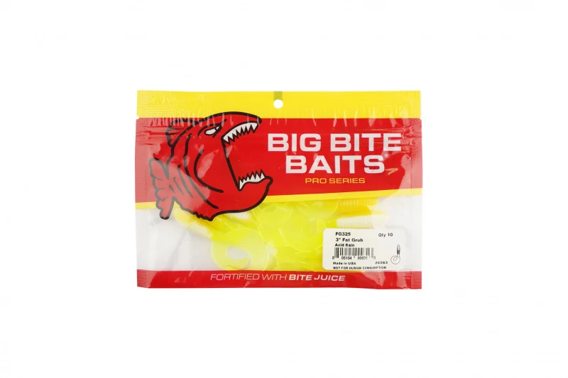Big Bite Baits Fat Grub 3.0 (10-pack) 2 Big Bite Baits Fat Grub 3.0 (10-pack) – Image 2