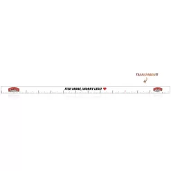 Sportfiskeprylar Mätdekal Transparent - 136x5cm