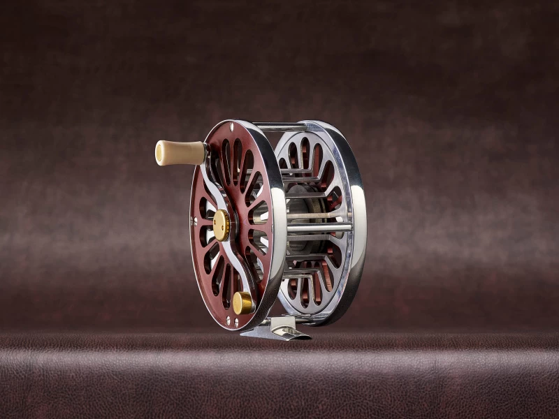 Frödin SALAR Fly Reel Burgundy 4 Frödin SALAR Fly Reel Burgundy – Image 4